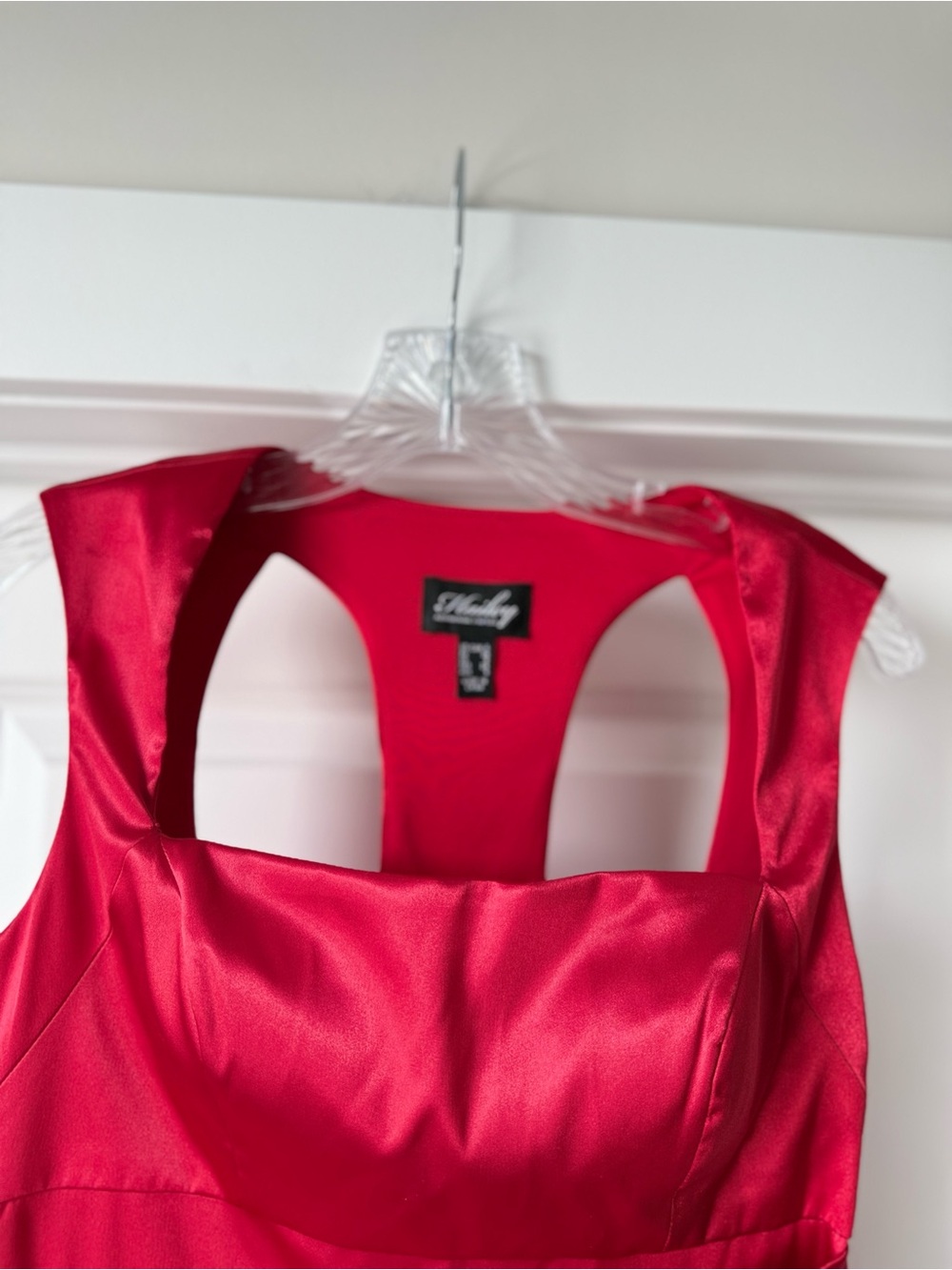 Adrianna Papell Hot Pink Satin Ruched Mini Dress - Picture 11 of 11